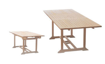 Large 180x240 Extending Rectangle Table